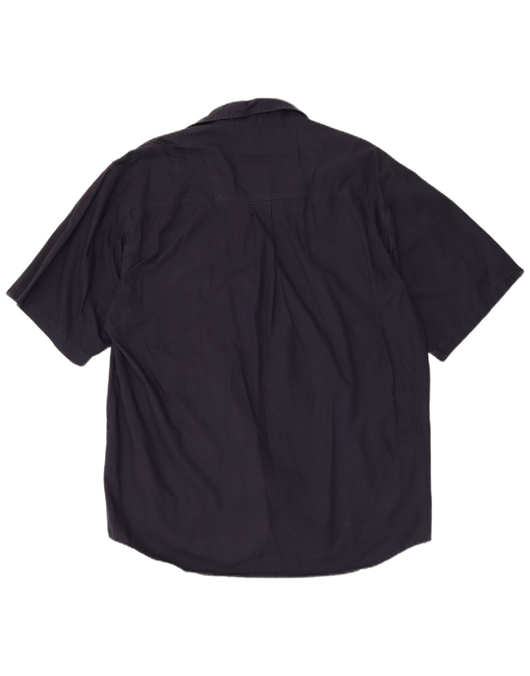 Camisa masculina de manga curta Lerros XL azul marinho algodão