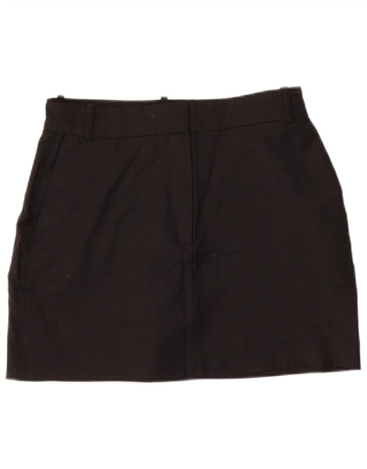 Minissaia feminina ZARA média W28 poliéster preto