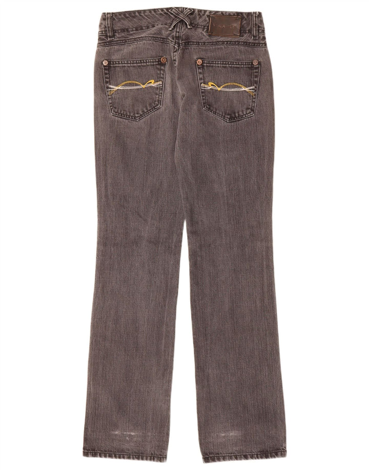 Jeans retos femininos Max & Co. W27 L33 algodão cinza