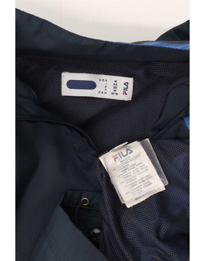 Fila Womens Tracksuit Top Jacket IT 44 Médio Azul Marinho Colourblock