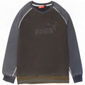 Puma masculino gráfico moletom jumper médio azul marinho colorblock