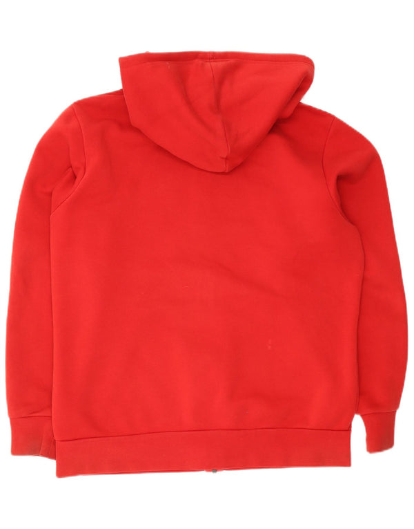 Adidas masculino zip moletom com capuz XL algodão vermelho