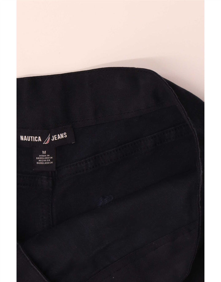 Shorts Chino feminino Nautica médio W30 algodão azul marinho