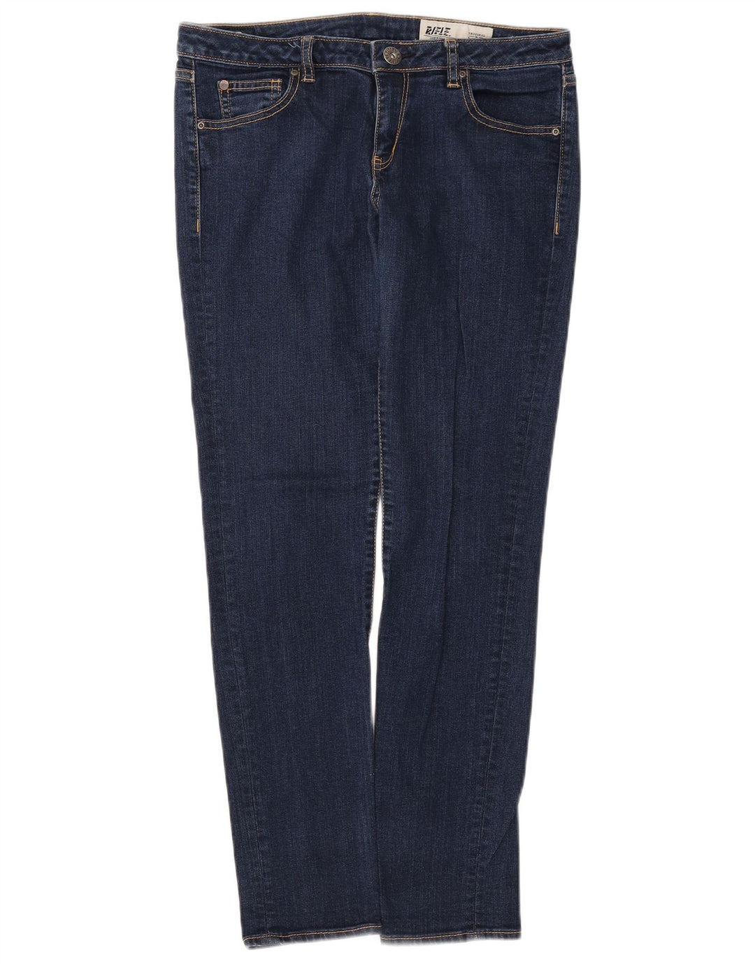 RIFLE Jeans Slim Feminino W30 L29 Azul Marinho Algodão