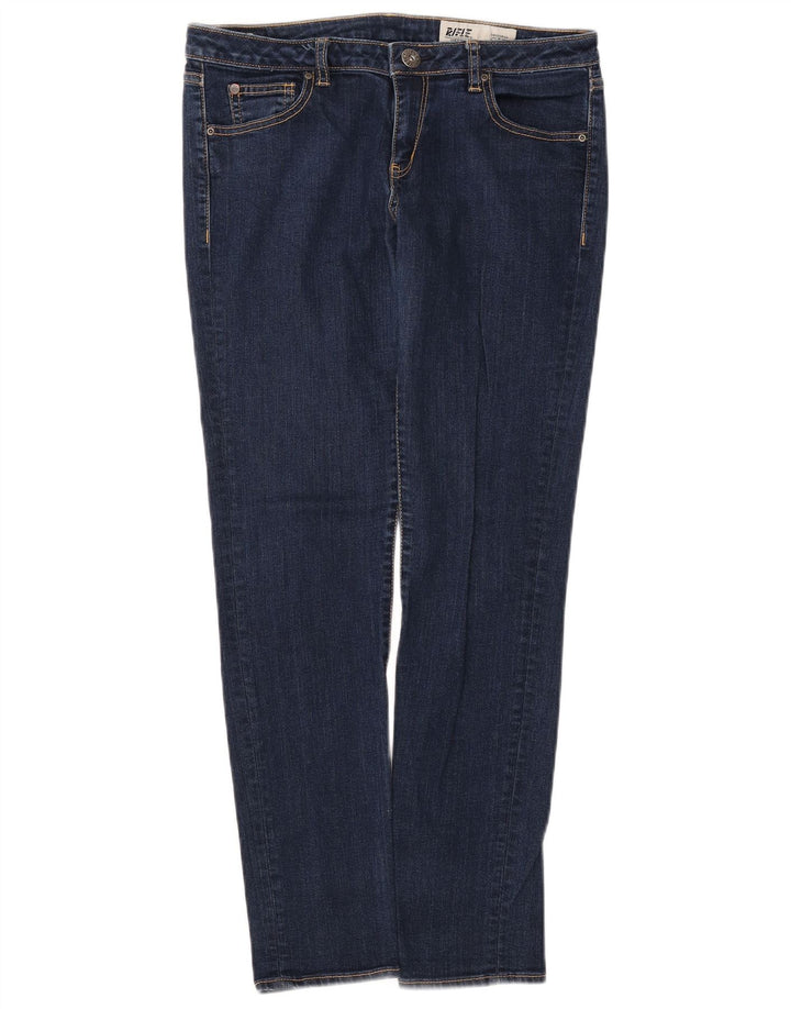 RIFLE Jeans Slim Feminino W30 L29 Azul Marinho Algodão