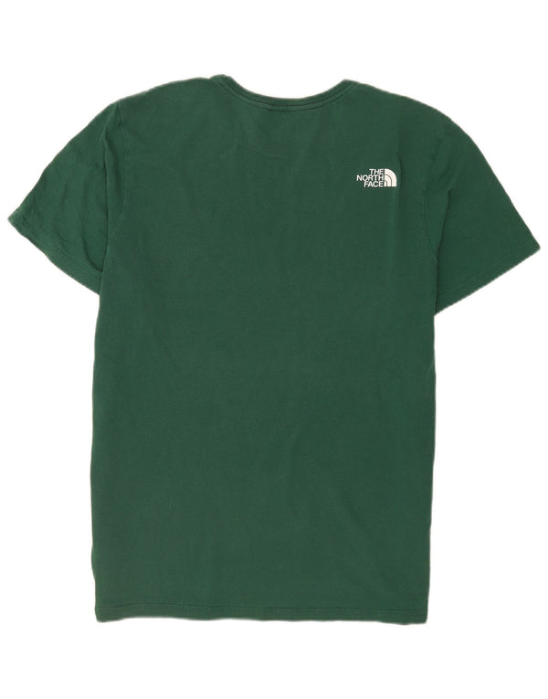 Camiseta gráfica masculina The North Face Top grande de algodão verde