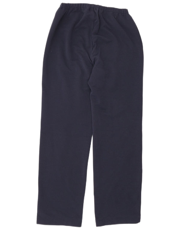 Calça de treino feminina Kappa UK 16 grande azul marinho poliéster esportivo