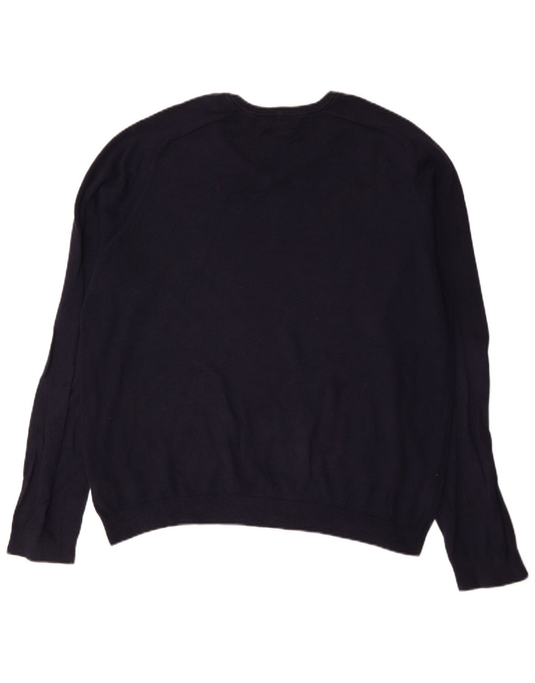 Suéter masculino Gap com decote em V XL azul marinho algodão