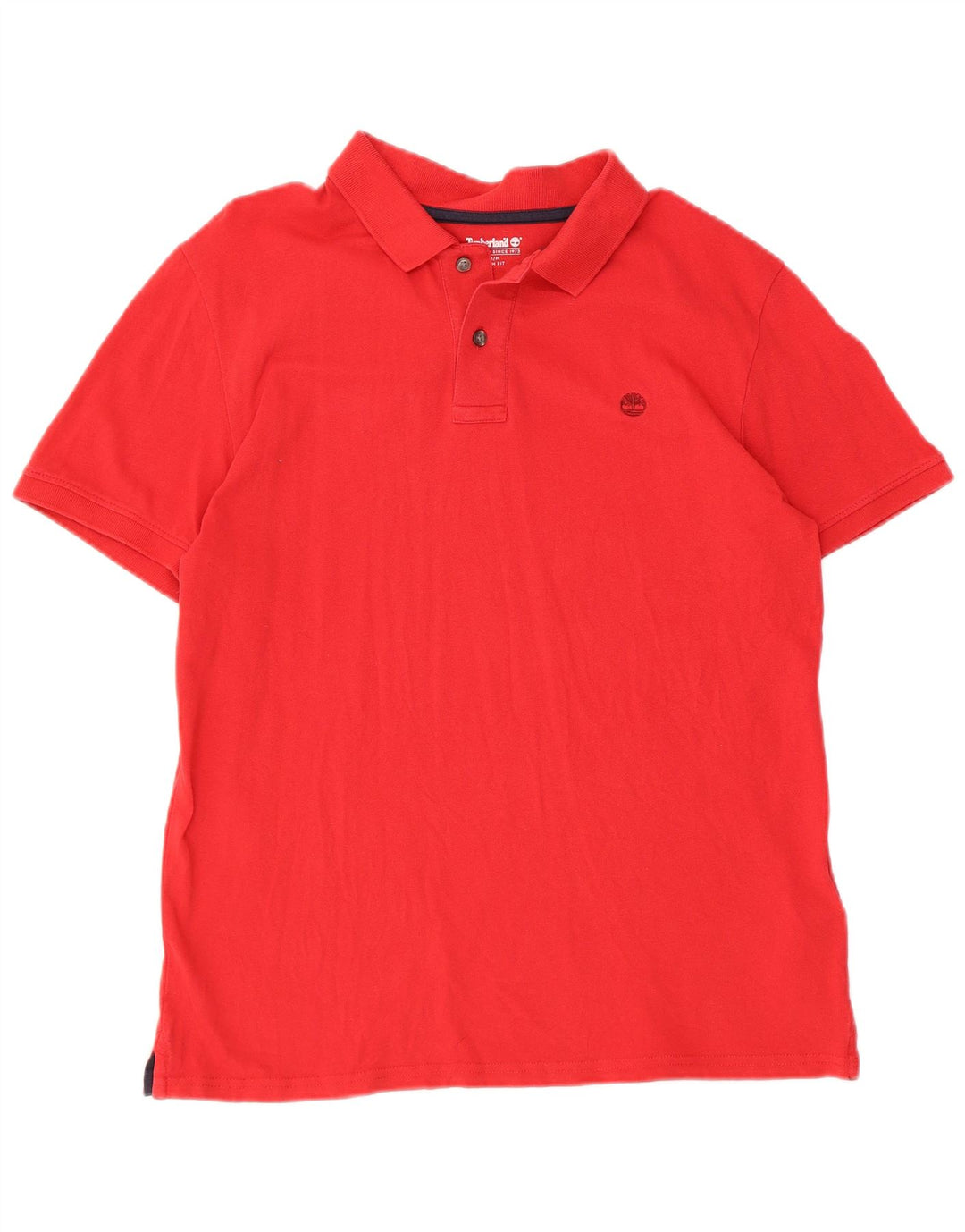 Camisa polo masculina TIMBERLAND Slim Fit médio algodão vermelho