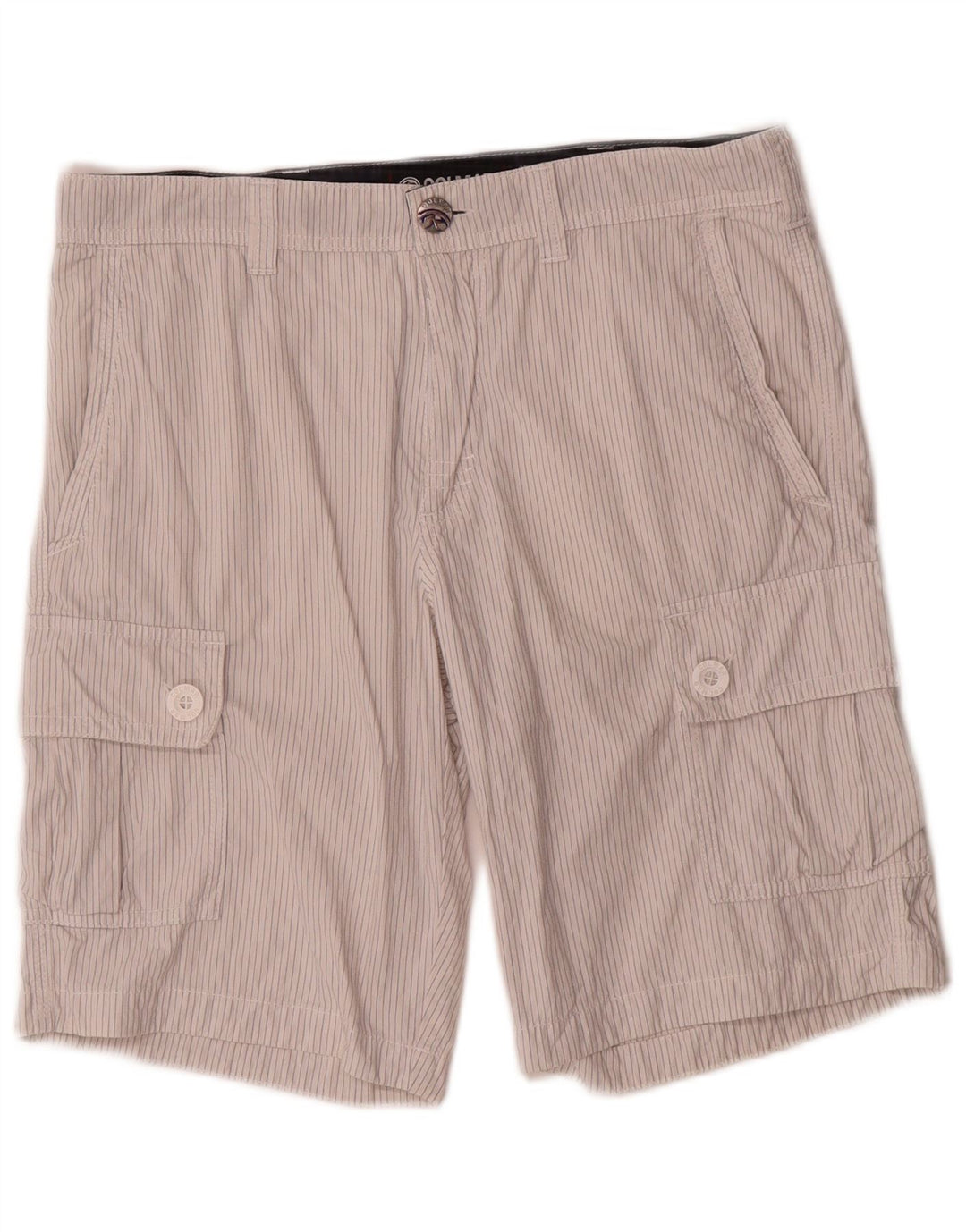 Colmar Mens Cargo Shorts IT 48 Médio W32 Cinza Risca de Giz Algodão