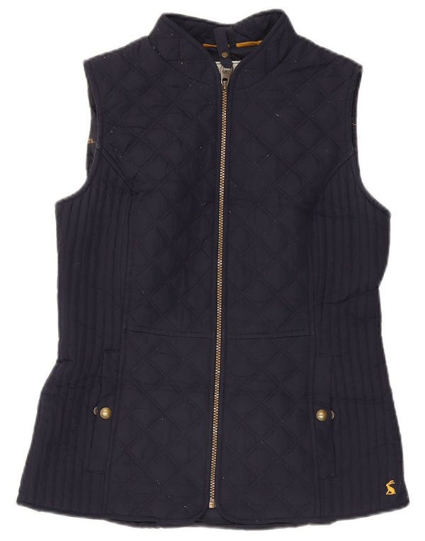 Gilet feminino acolchoado Joules UK 10 pequeno poliéster azul marinho