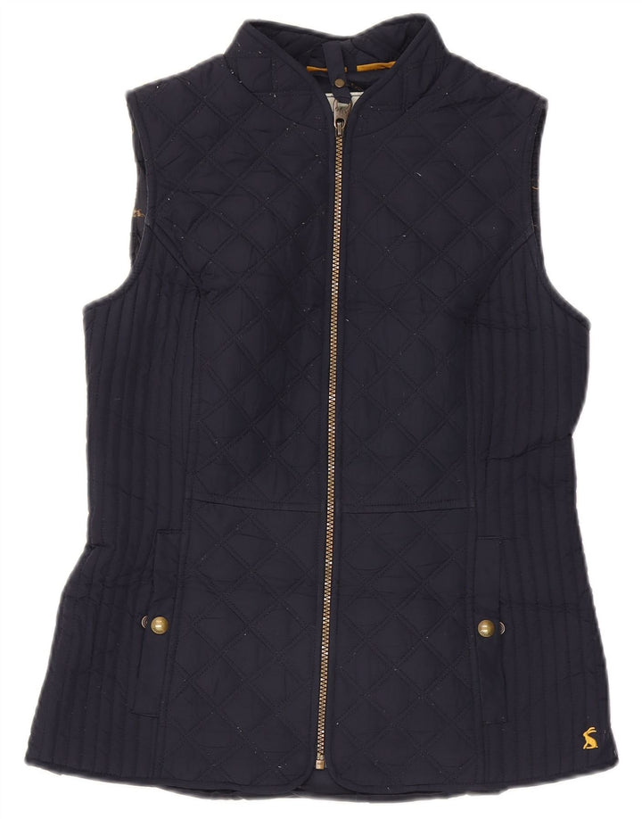 Gilet feminino acolchoado Joules UK 10 pequeno poliéster azul marinho