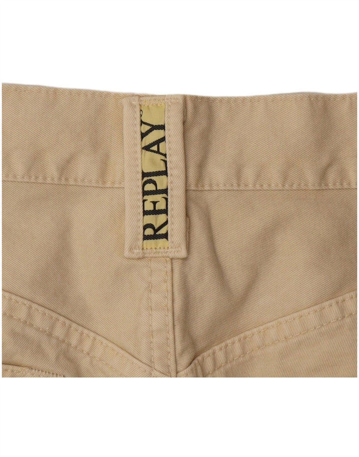 REPLAY Mens Straight Jeans W28 L32 Beige