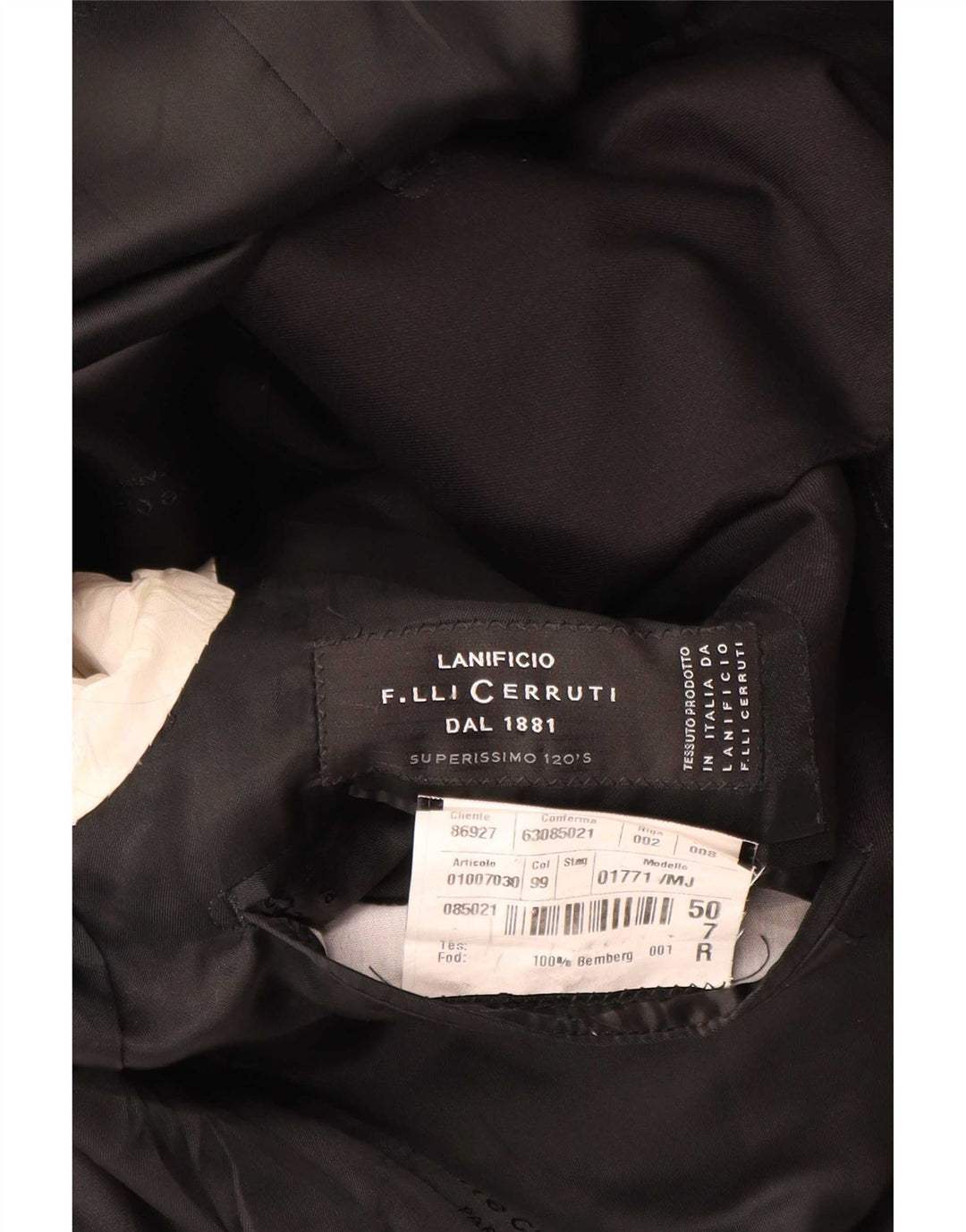 Jaqueta Blazer Masculina Cerruti 1881 com 3 Botões IT 50 Grande Preto
