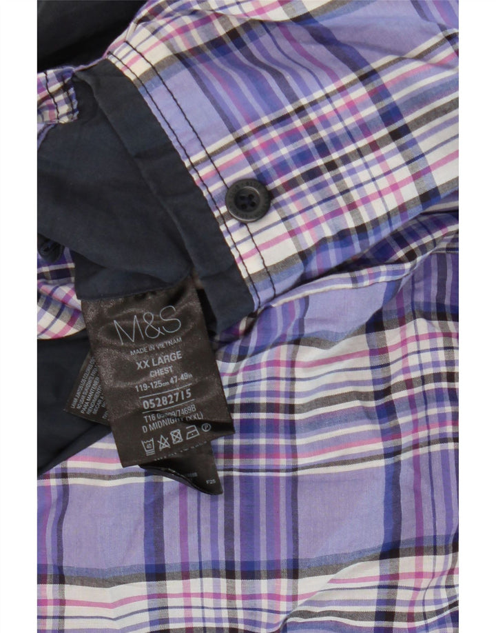 Jaqueta bomber masculina Marks & Spencer Reino Unido 44 2XL poliéster azul marinho