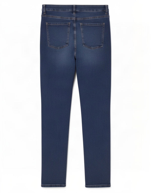 Marks & Spencer Womens The Lily Slim Jeans UK 12 Medium W28 L30 Blue Cotton
