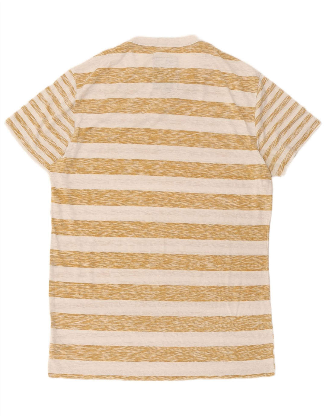 Camiseta masculina G-Star Top grande algodão listrado bege