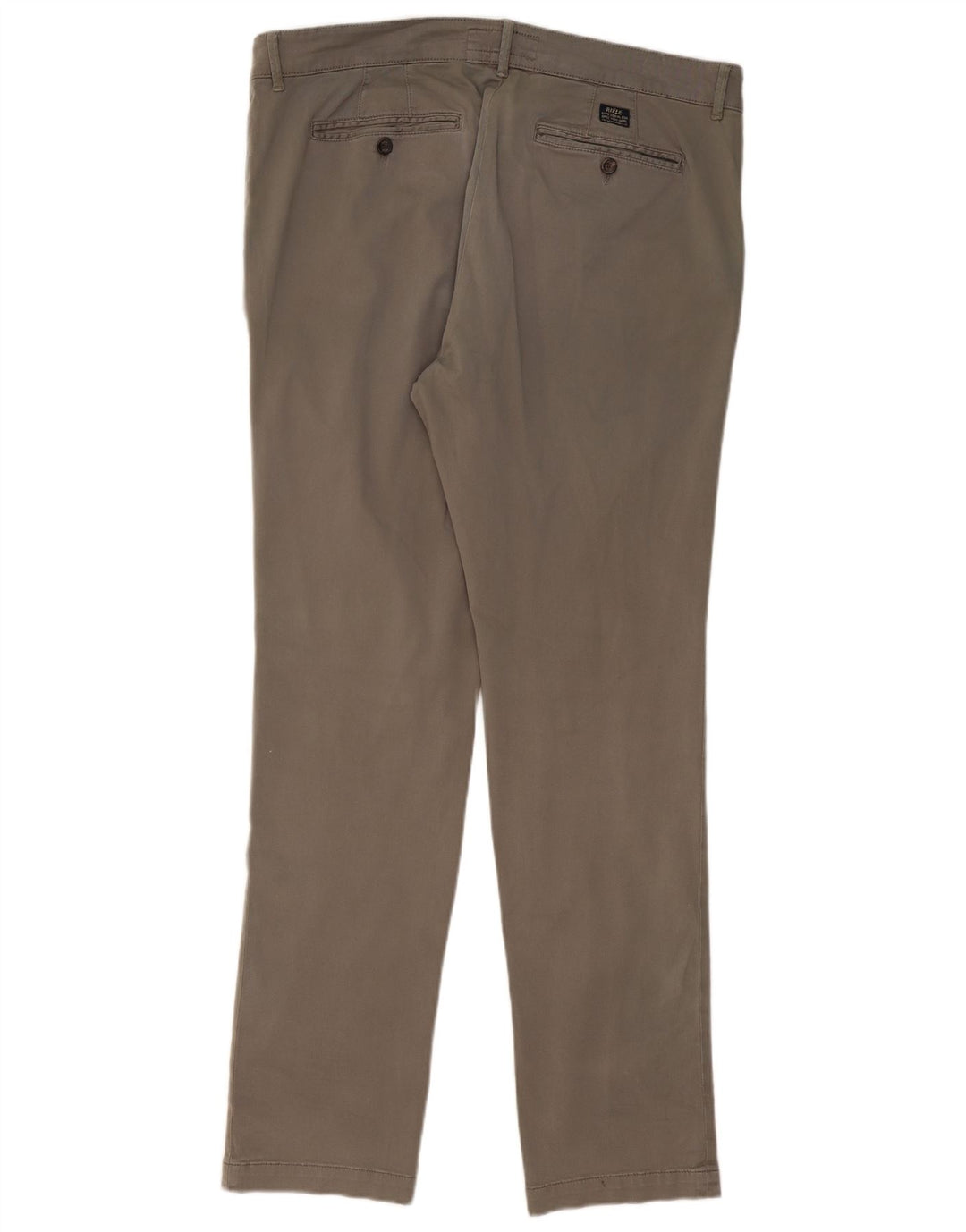 Calça Chino Masculina Slim RIFLE W38 L33 Algodão Cinza
