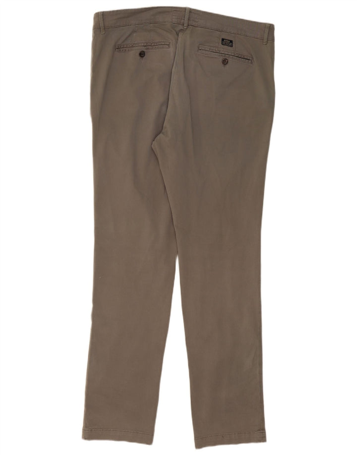 Calça Chino Masculina Slim RIFLE W38 L33 Algodão Cinza