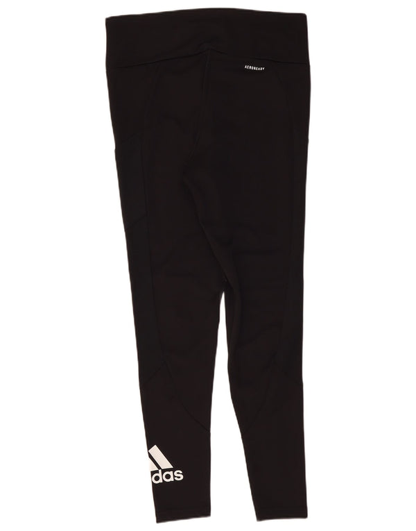 Leggings Adidas Aeroready Graphic Feminino Reino Unido 16/18 Grande Poliéster Preto