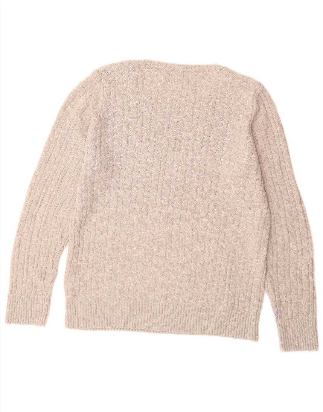 Suéter feminino SUPERDRY com gola canoa Reino Unido 14 grande cinza acrílico