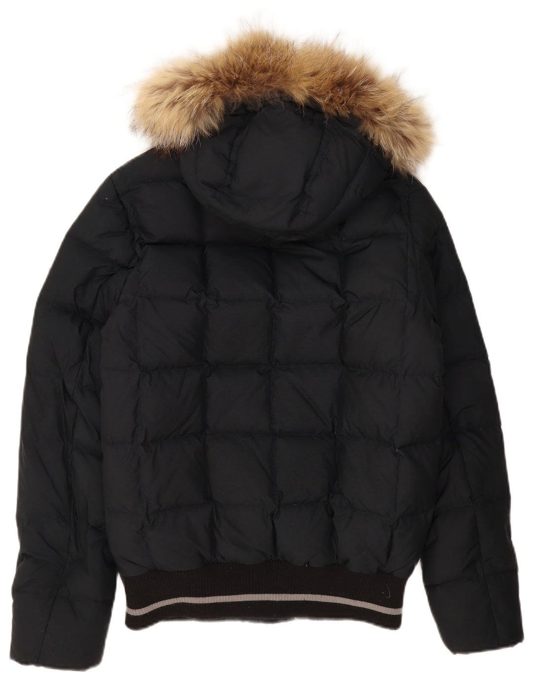 Jaqueta masculina acolchoada com capuz DOLOMITE Reino Unido 36 poliéster preto pequeno