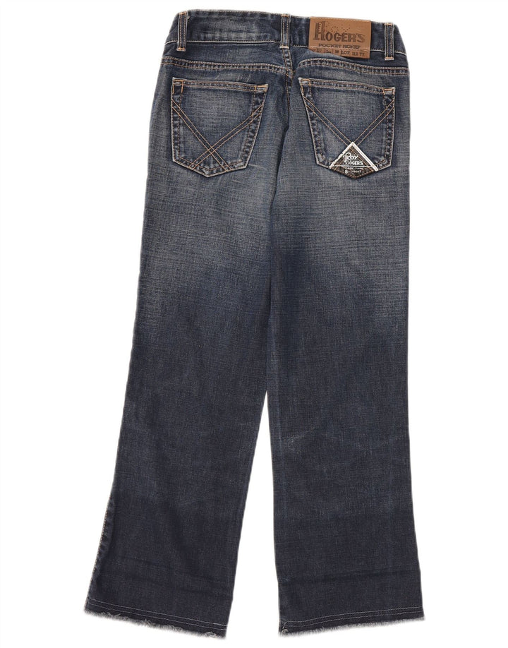 Calça jeans reta feminina Roy Rogers W27 L26 azul