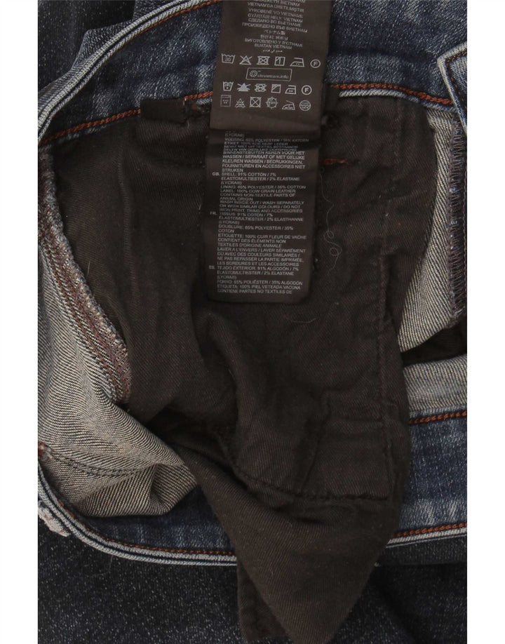 G-Star Mens Slim Jeans W34 L34 Azul Marinho Algodão