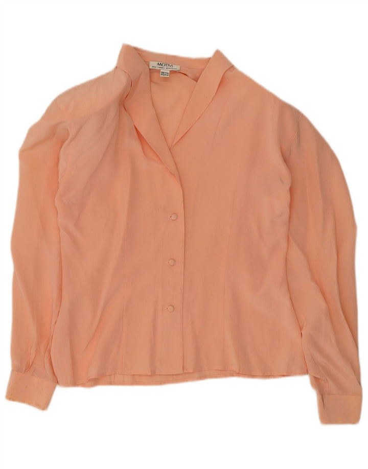 Blusa feminina MOTIVI Reino Unido 12 seda rosa médio