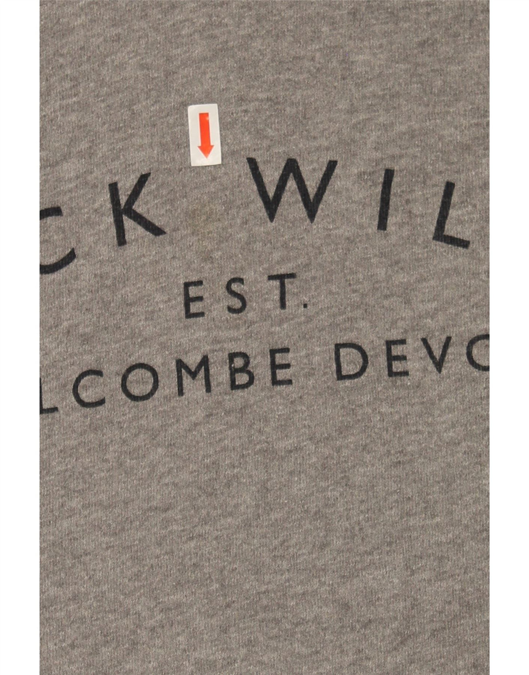 JACK WILLS Womens Graphic Hoodie Jumper UK 6 XS Grey Cotton Vintage Jack Wills and Second-Hand Jack Wills from Messina Hembry 