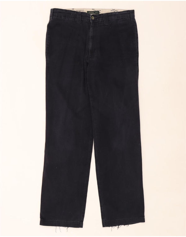 DOCKERS Mens Khakis Straight Chino Trousers W33 L32 Navy Blue Cotton