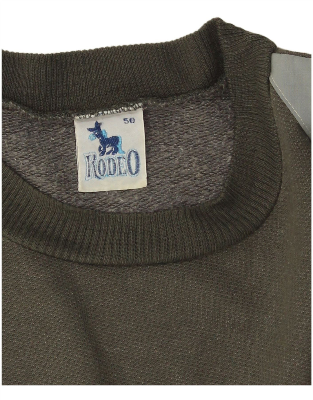 Rodeo Mens Moletom Jumper IT 50 Medium Khaki Colourblock Poliacrílico