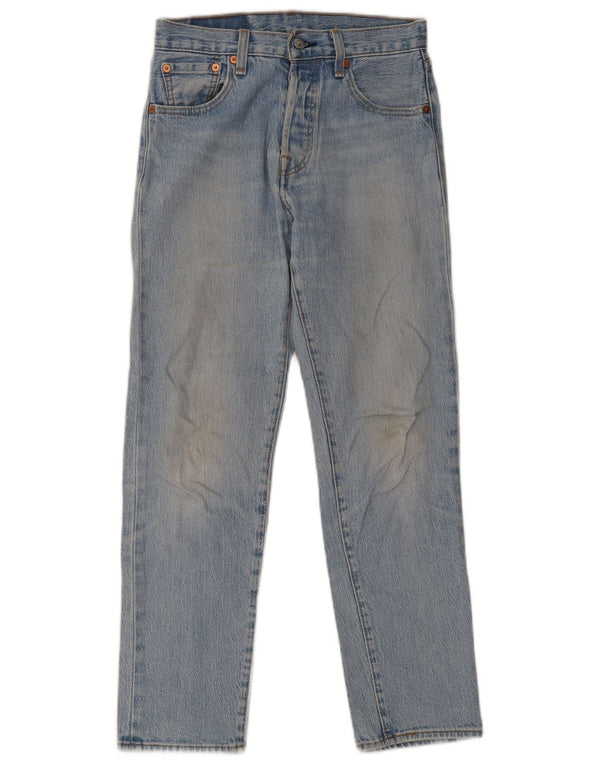 Calça jeans masculina Levi's 501 Straight W27 L28 azul algodão anos 90