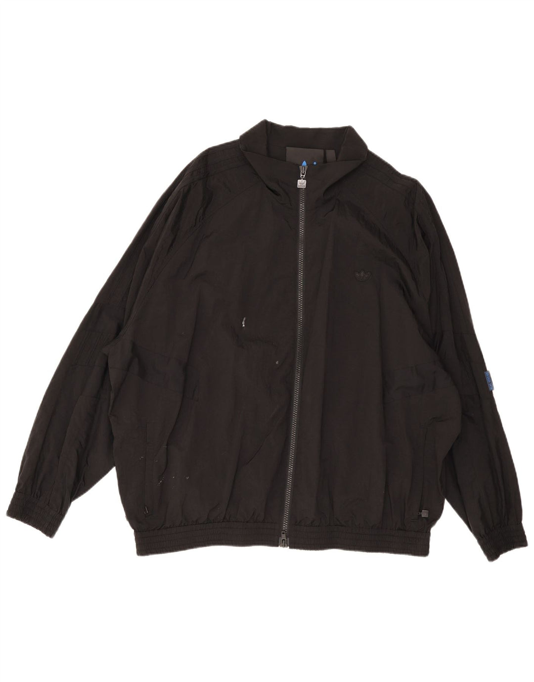Adidas Mens Loose Fit Bomber Jacket UK 42 XL Preto Poliamida