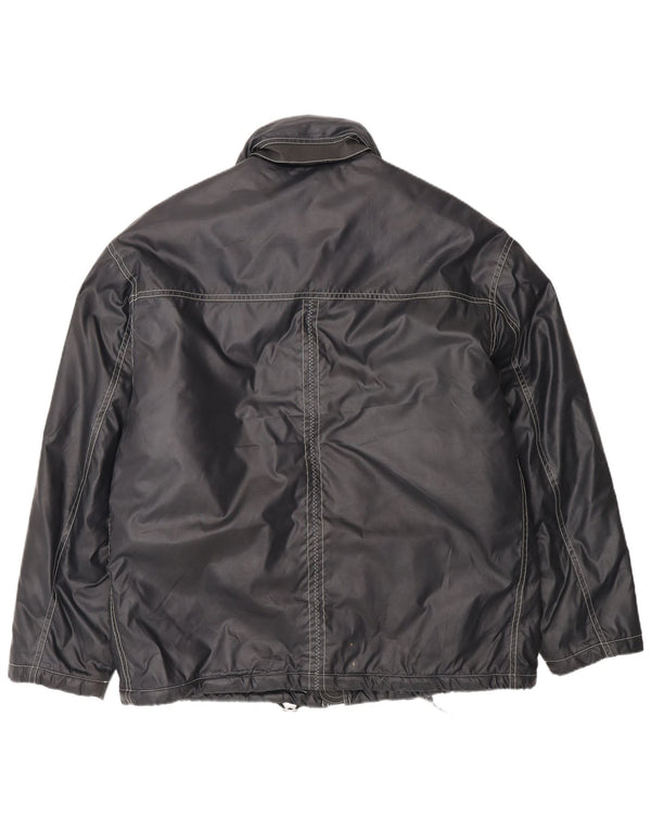 Jaqueta utilitária masculina Wampum com capuz UK 42 XL preto nylon