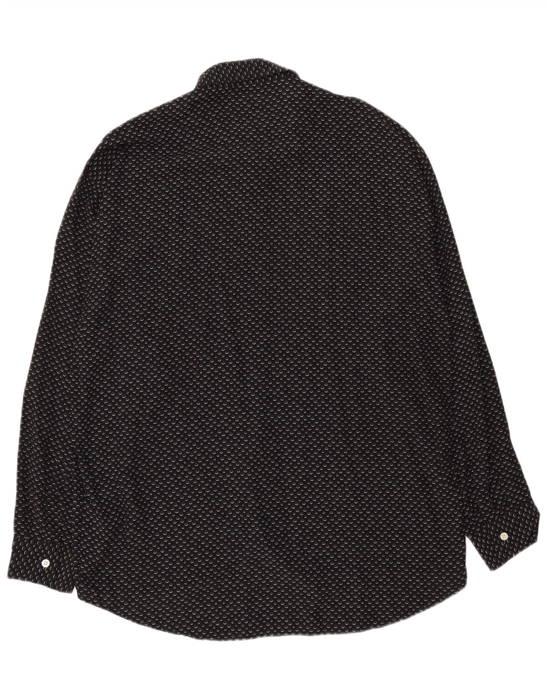 Camisa masculina KANTAROS grande viscose manchada preta