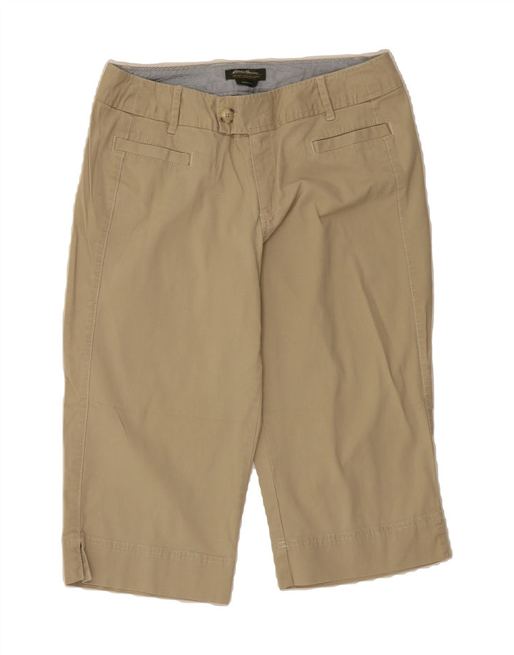 EDDIE BAUER Womens Blakely Fit Bermuda Shorts US 12 Large W34 Beige Cotton Vintage Eddie Bauer and Second-Hand Eddie Bauer from Messina Hembry 