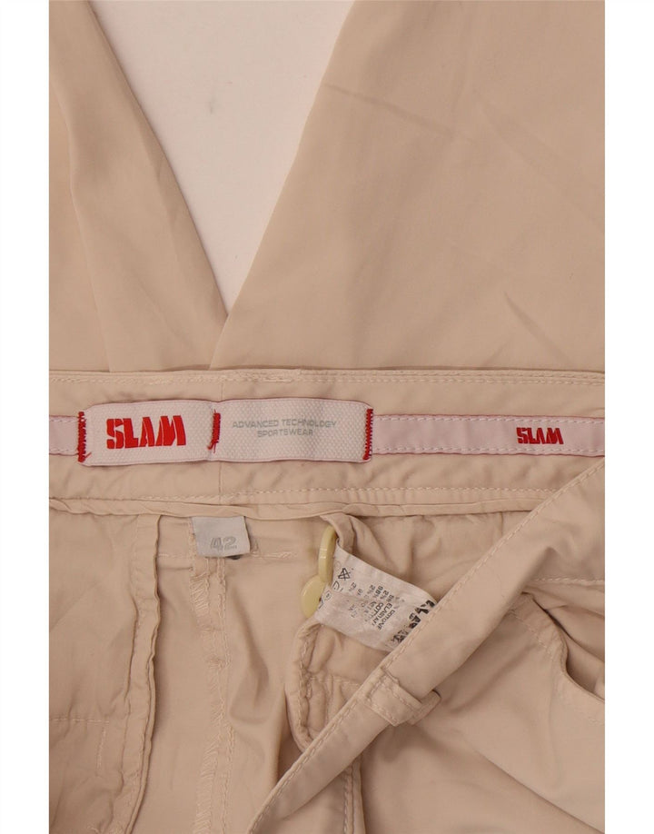 Slam Womens Chino Shorts IT 42 Médio W30 Algodão Bege