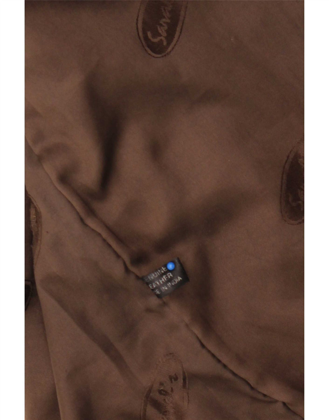 Jaqueta de couro masculina vintage UK 40 grande marrom
