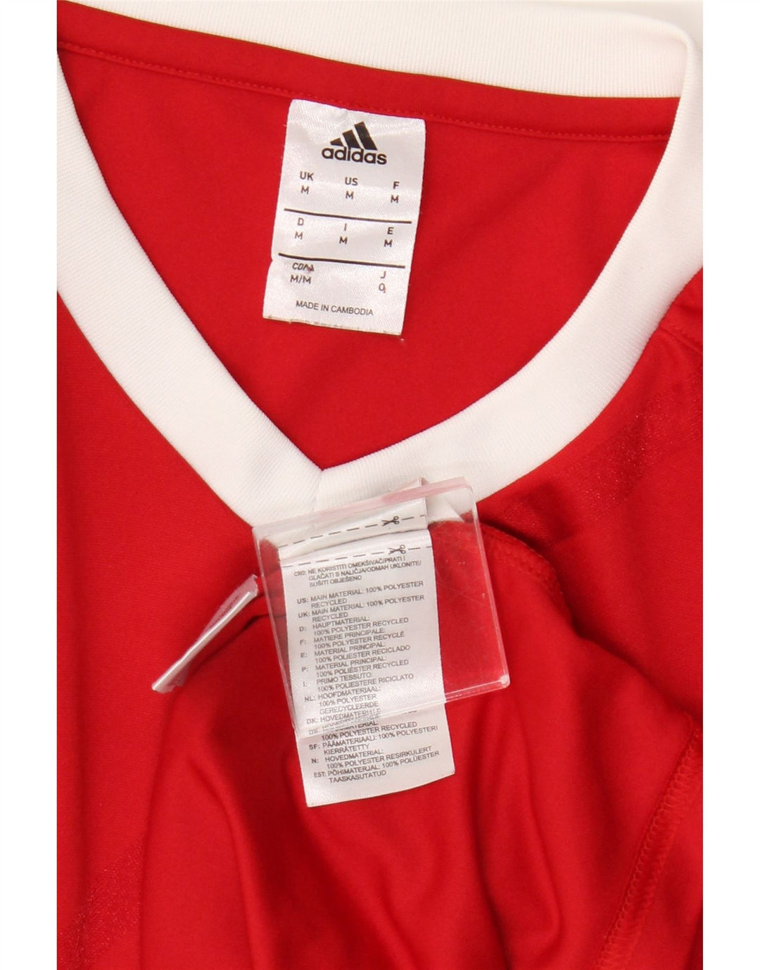 Adidas Mens Climalite Top Manga Longa Médio Poliéster Vermelho