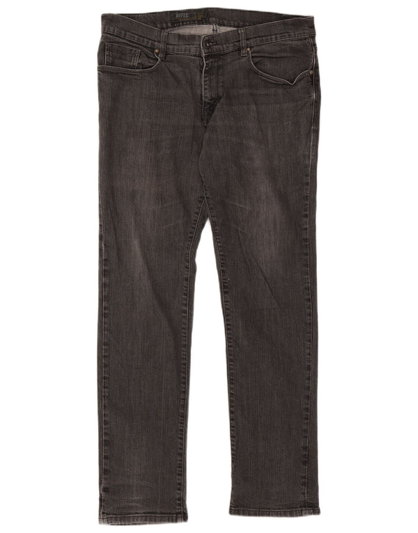 Rifle Masculino Slim Jeans IT 52 XL W38 L33 Cinza Algodão