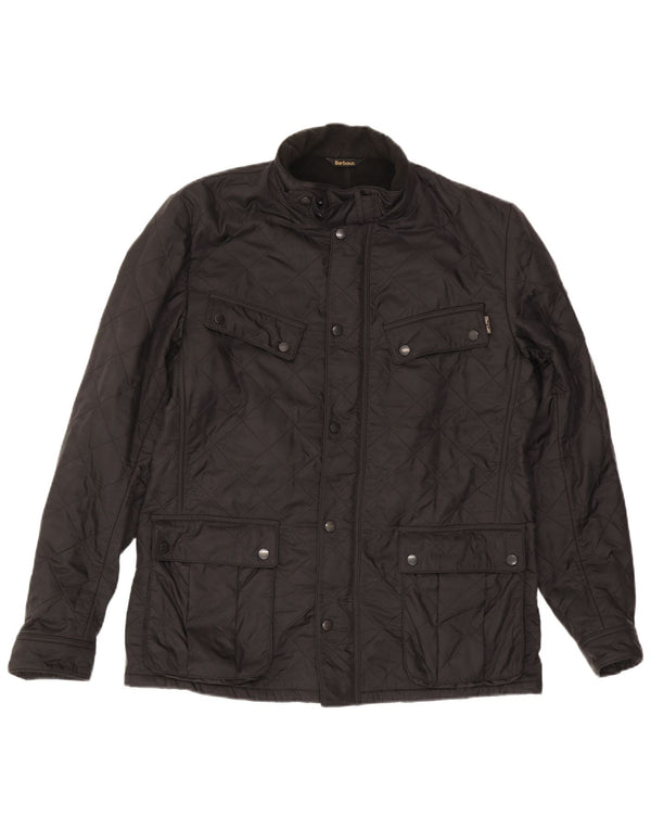 Jaqueta acolchoada masculina Barbour UK 42 XL poliamida preta