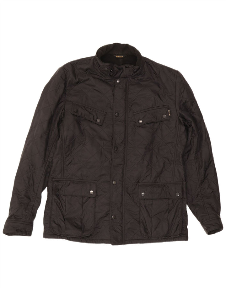 Jaqueta acolchoada masculina Barbour UK 42 XL poliamida preta