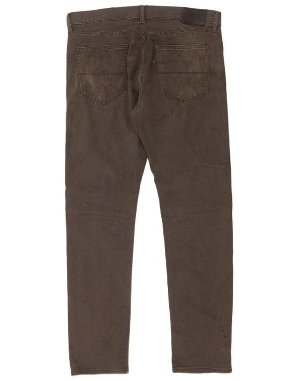 Marks & Spencer Mens Slim Jeans W34 L33 Algodão Cinza