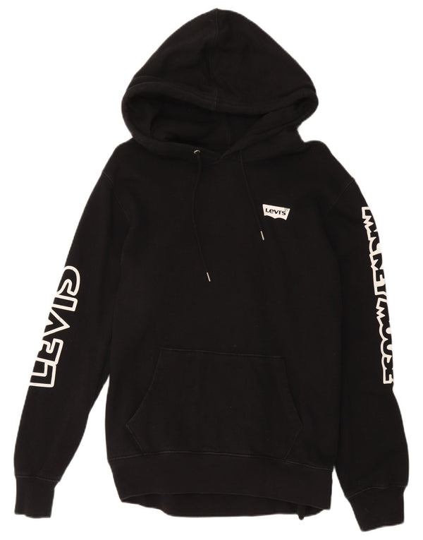 Moletom com capuz gráfico Levi's masculino Mickey Mouse grande algodão preto