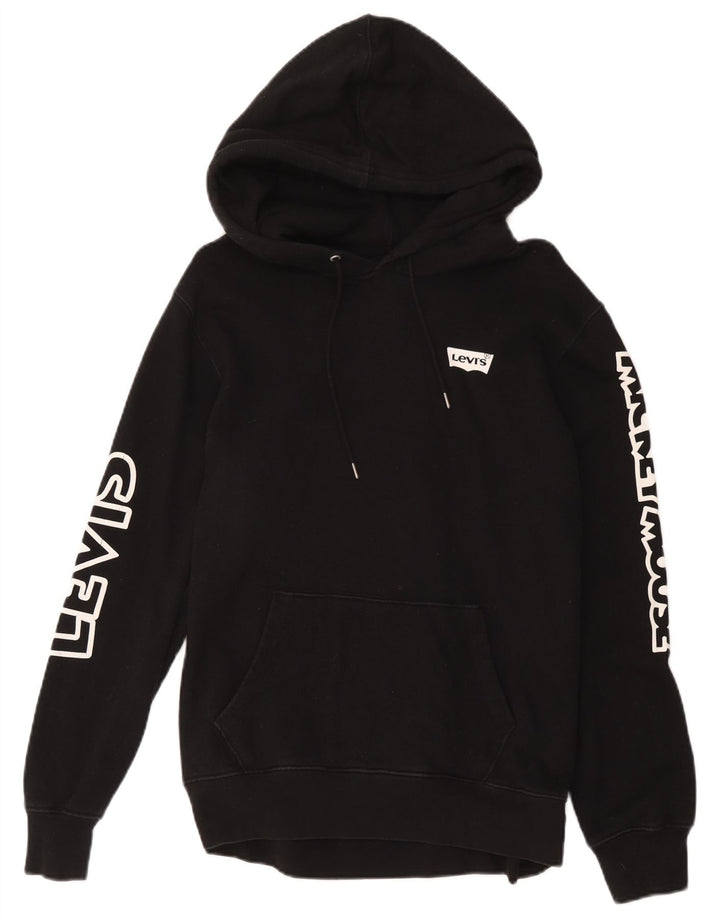 Moletom com capuz gráfico Levi's masculino Mickey Mouse grande algodão preto