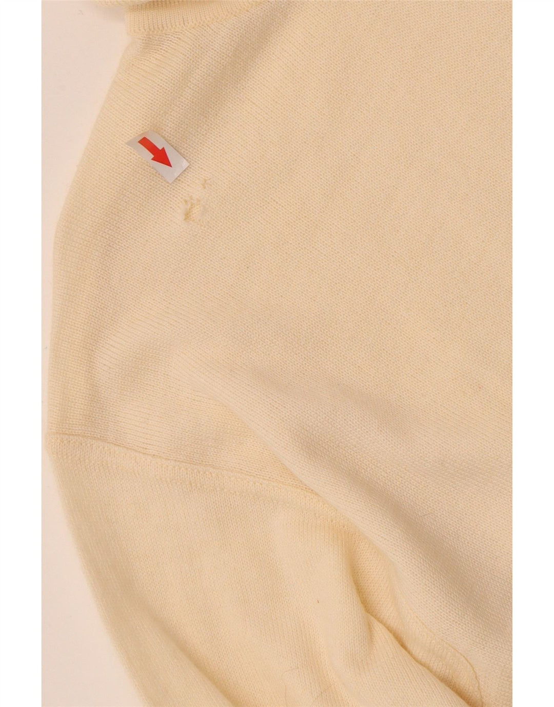 Suéter masculino vintage com gola redonda IT 48 médio esbranquiçado poliacrílico