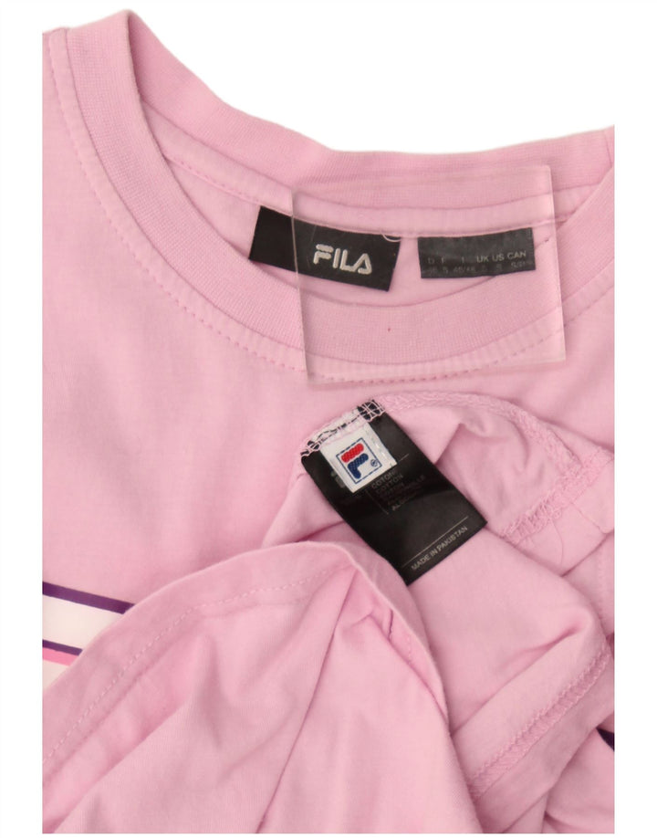 Fila Camiseta Masculina Graphic Top Pequeno Rosa