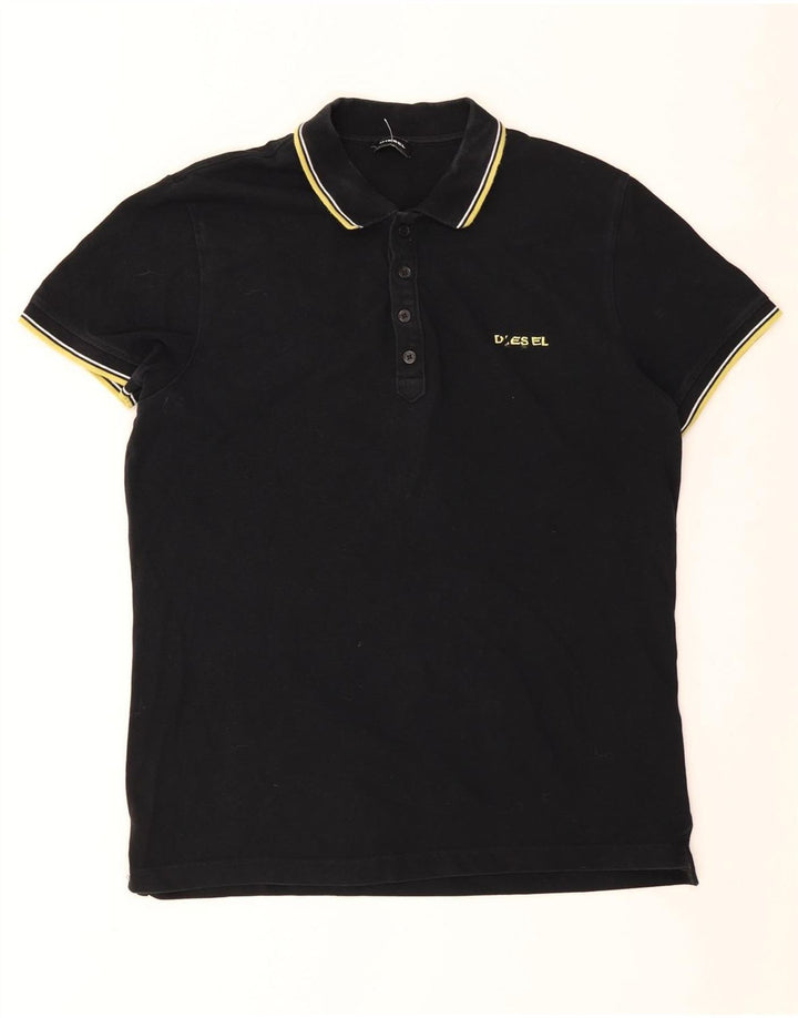 Camisa polo masculina DIESEL XL algodão preto