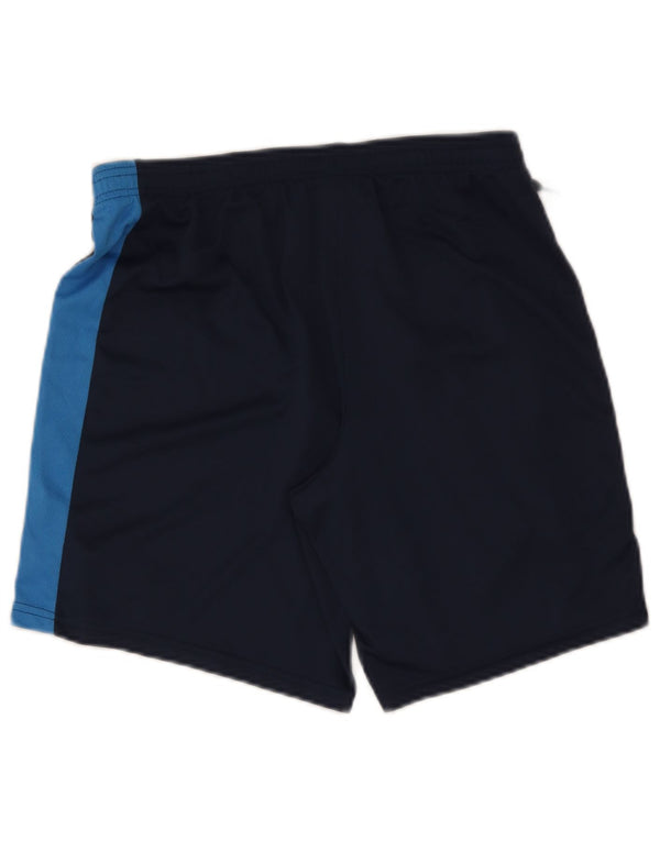 Shorts esportivos masculinos Nike Dri Fit Slim Fit grande bloco colorido azul marinho